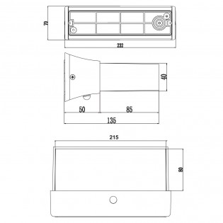 Outdoor wall lamp with motion sensor LED Cuando (11W)
