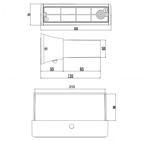 Outdoor wall lamp with motion sensor LED Cuando (11W)