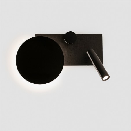 LED wall lamp with reader Klee Right (10+3W)