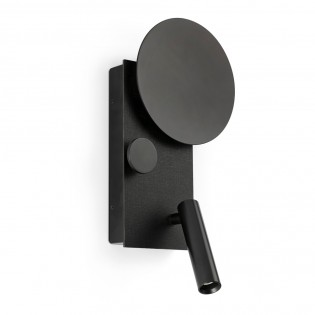 LED wall lamp with reader Klee Right (10+3W)