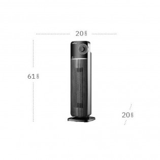 Oscillating vertical ceramic fan heater Bequia (2000W)