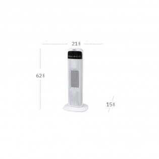 Termoventilador cerámico vertical oscilante Guadalupe (2000W)