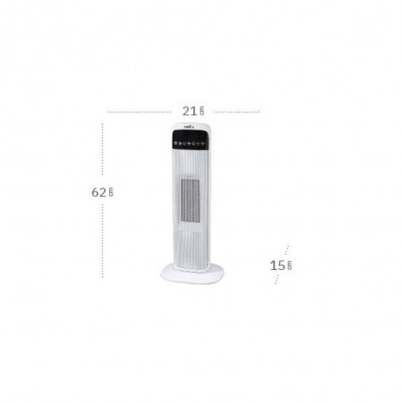 Termoventilador cerámico vertical oscilante Guadalupe (2000W)