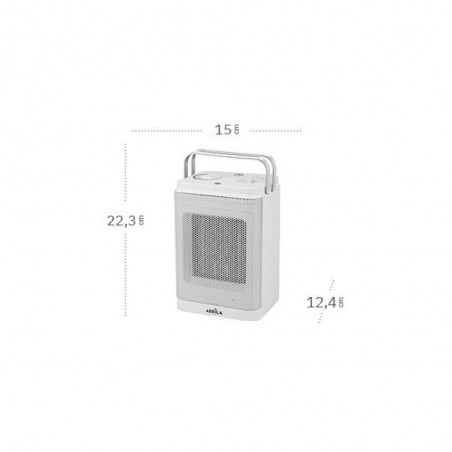 Ceramic fan heater 2 powers Bribón (1500W)