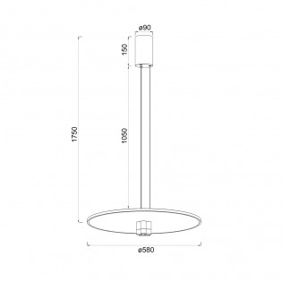 Lámpara de techo LED Nomada (42W)