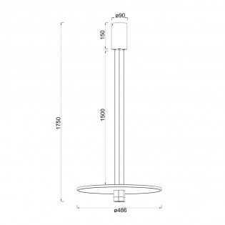 Lámpara de techo LED Nomada (33W)