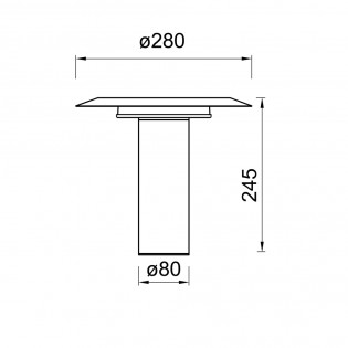 Lámpara de mesa LED Tina (12W)
