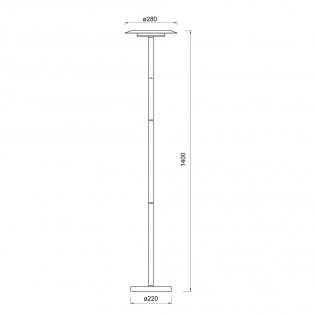 Lámpara de pie LED Tina (12W)