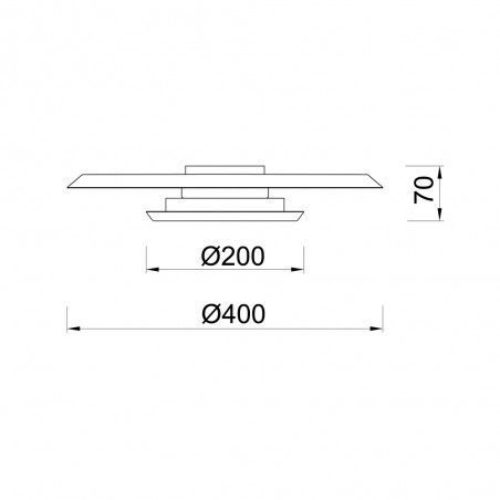 Plafón de techo LED Tina (18W)