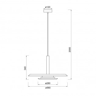 Lámpara colgante LED Tina (24W)