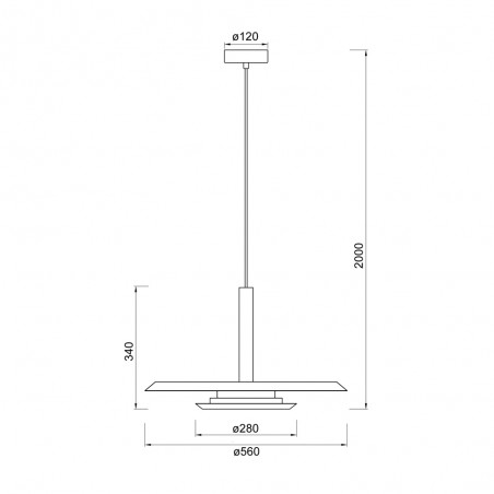 Lámpara colgante LED Tina (24W)