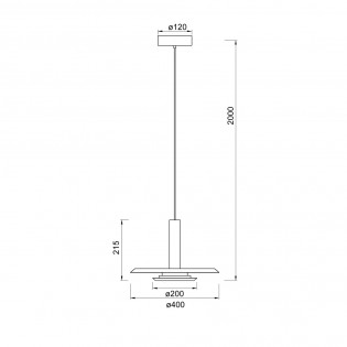 Lámpara colgante LED Tina (18W)