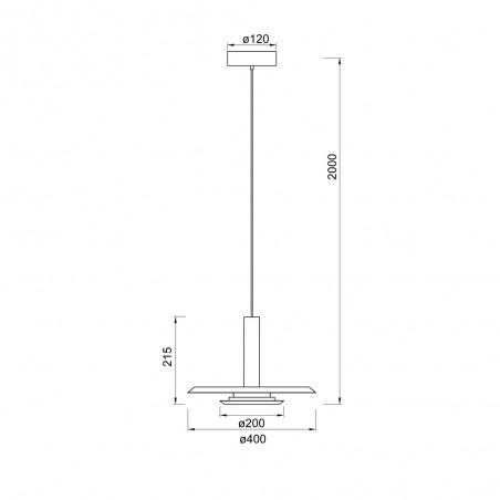 Lámpara colgante LED Tina (18W)