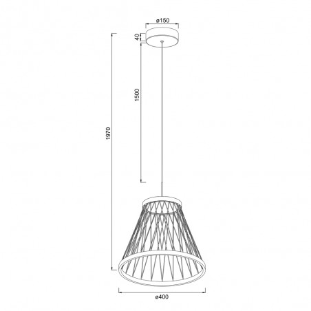 Lámpara de techo LED Spider (20W)