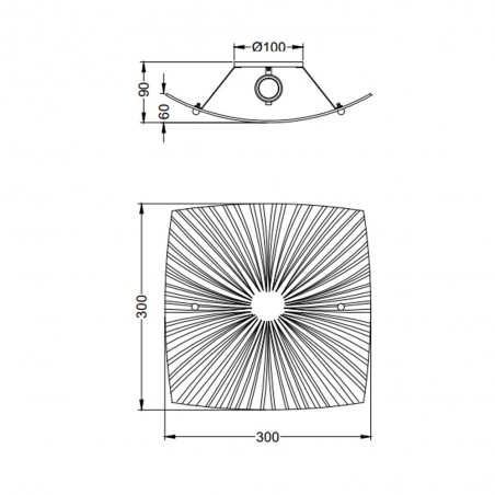 Flush light Elisa