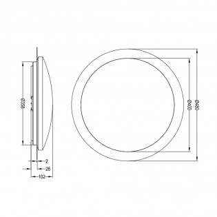 Flush light LED Frodo CCT (18W)