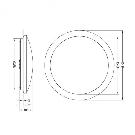 Flush light LED Frodo CCT (18W)