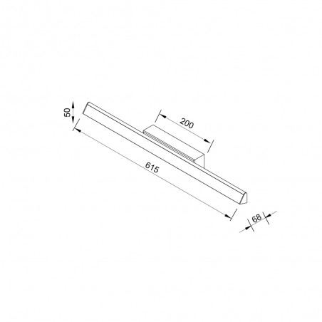 Aplique de pared LED Lineal (22W)