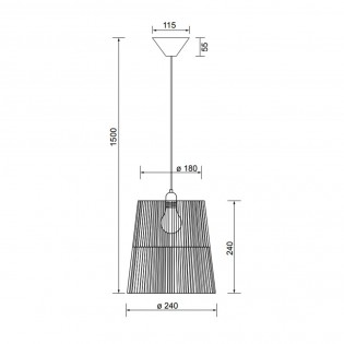 Pendant lamp Holm