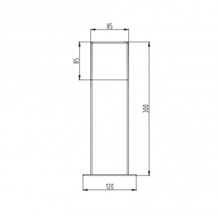 Outdoor bollard Led Hudson (3.5W)