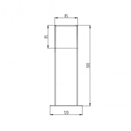 Outdoor bollard Led Hudson (3.5W)