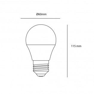 Bombilla LED E27 A60 (5W)
