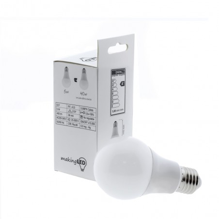 Bombilla LED E27 A60 (5W)