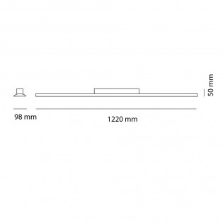 LED ceiling flush light Wanda 3000K (72W)