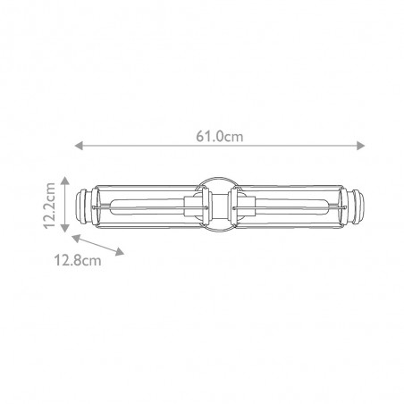 Aplique de pared para baños Masthead (2 luces)