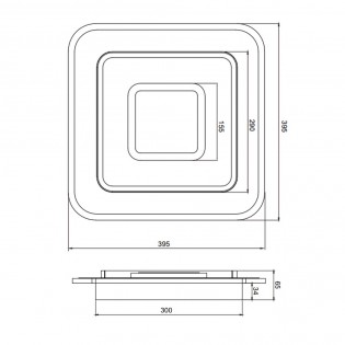 Flush light Led Jora CCT (46W)