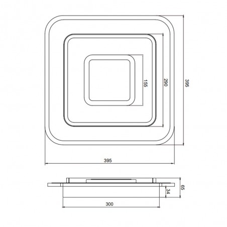 Flush light Led Jora CCT (46W)