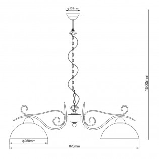 Pendant lamp Country (2 Lights)