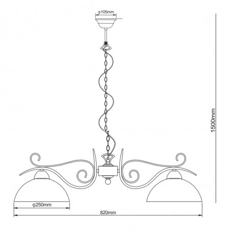 Pendant lamp Country (2 Lights)