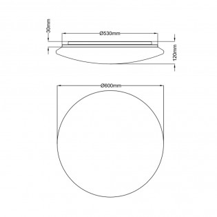 Flush light Led Kato CCT (27W)
