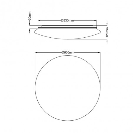 Flush light Led Kato CCT (27W)