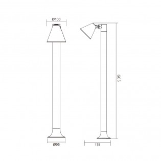Outdoor bollard Kaveri