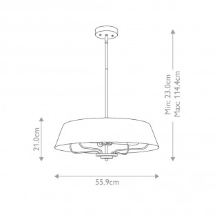 Lámpara de techo Luella (4 luces)