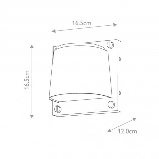 Aplique de pared de exterior Scout
