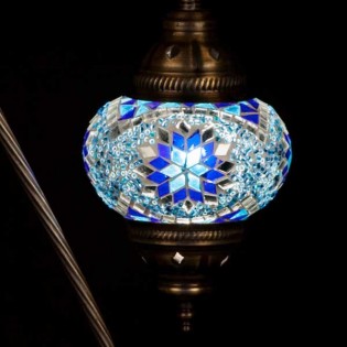 Turkish Table Lamp Kugu15 (blue)