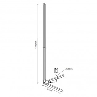 Floor lamp LED RGB Level (10W)