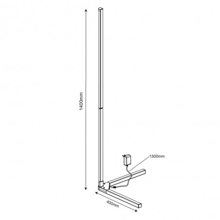 Floor lamp LED RGB Level (10W)