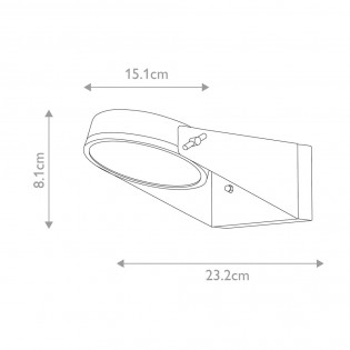 Zola LED  Wall Lantern