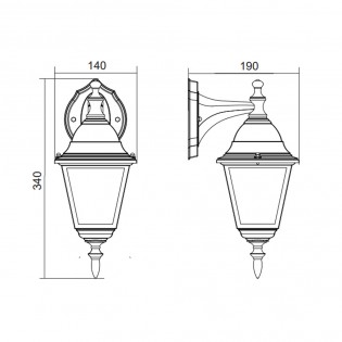 Outdoor wall lamp Livenza II
