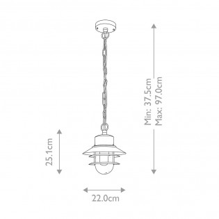 Outdoor Pendant Lamp Copenhagen