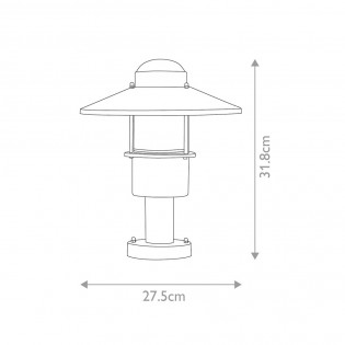 Outdoor Pedestal Lamp Klampenborg