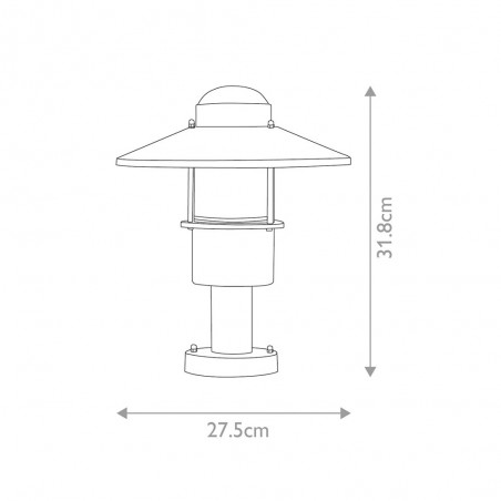 Outdoor Pedestal Lamp Klampenborg PIR