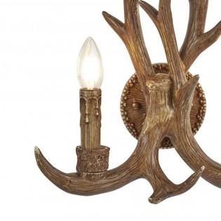 Wall light Stag rustic