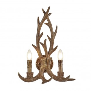 Wall light Stag rustic