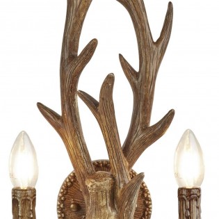 Wall light Stag rustic