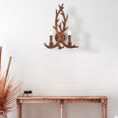 Wall light Stag rustic